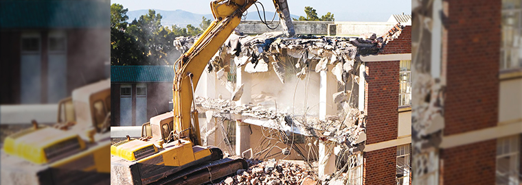 Demolition of building