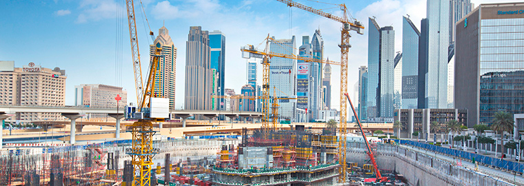 Large building under construction