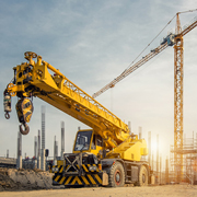 Photo of construction workers take a break