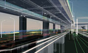 Image of futuristic bridge
