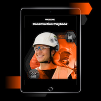 Image of Construction Playbook cover on tablet